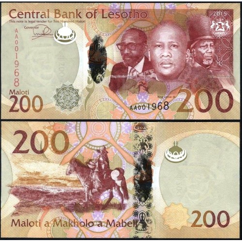 LESOTHO 200 Maloti 2015