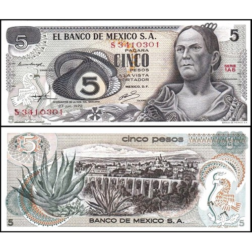 MEXICO 5 Pesos 1972