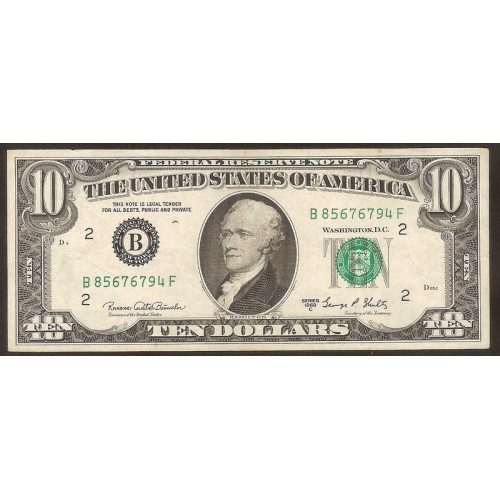 USA 10 Dollars 1969 C Serie B
