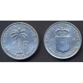 BELGIAN CONGO 1 Franc 1958