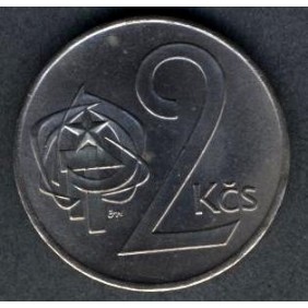 CZECHOSLOVAKIA 2 Koruny 1973