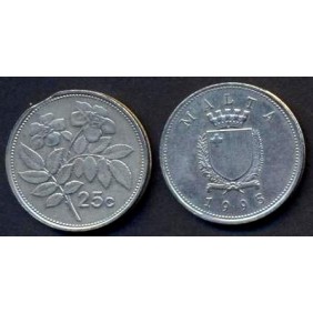 MALTA 25 Cents 1995