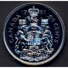 CANADA 50 Cents 1981