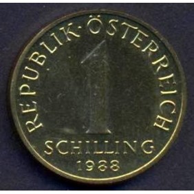 AUSTRIA 1 Schilling 1988 Proof