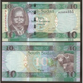 SOUTH SUDAN 10 Pounds 2015