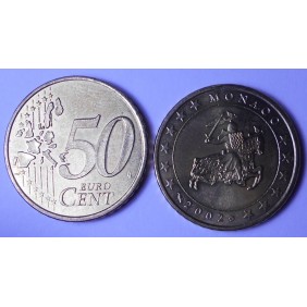 MONACO 50 Euro cent 2002