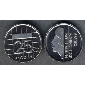 NETHERLANDS 25 Cents 2000