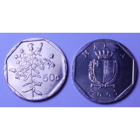 MALTA 50 Cents 2001
