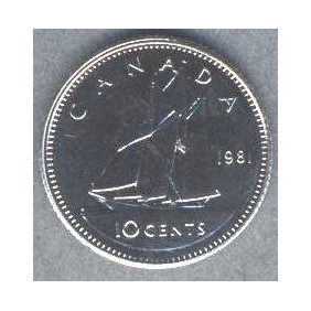 CANADA 10 Cents 1981
