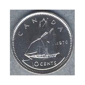 CANADA 10 Cents 1970