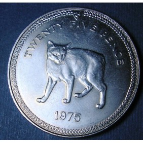 ISLE OF MAN 25 Pence 1975...
