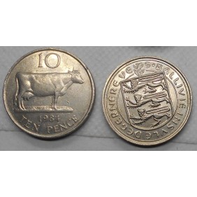 GUERNSEY 10 Pence 1984