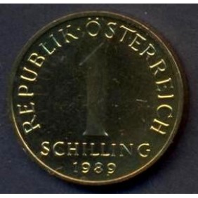 AUSTRIA 1 Schilling 1989 PROOF