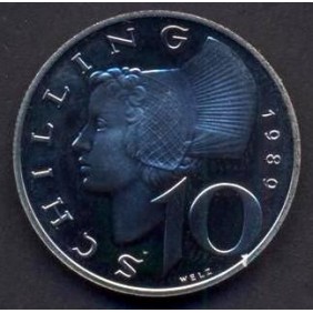AUSTRIA 10 Schilling 1989...