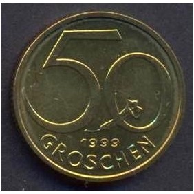 AUSTRIA 50 Groschen 1999...