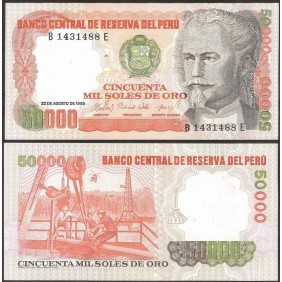 PERU 50.000 Soles de Oro 1985