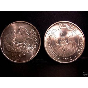 SAN MARINO 500 Lire 1974...