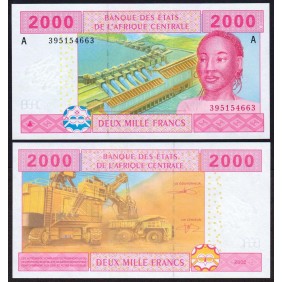 GABON (C.A.S.) 2000 Francs...