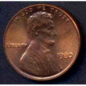 USA 1 Cent 1980 Lincoln