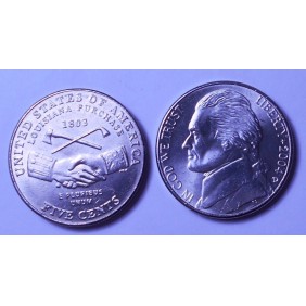 USA 5 Cents 2004 D Jefferson