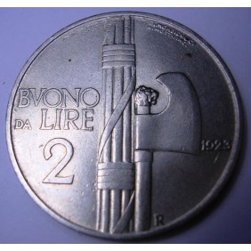 BUONO 2 LIRE 1923