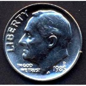 USA Roosevelt Dime 1985 P