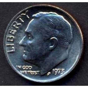 USA Roosevelt Dime 1973