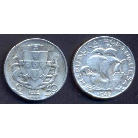 PORTUGAL 2 1/2 Escudos 1946 AG