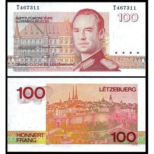 LUXEMBOURG 100 Francs 1986