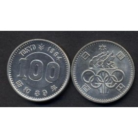 JAPAN 100 Yen 1964 AG...