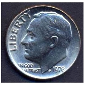 USA Roosevelt Dime 1978