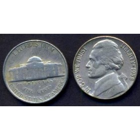 USA 5 Cents 1958 D Jefferson