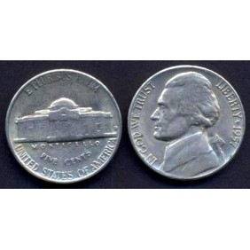 USA 5 Cents 1957 D Jefferson