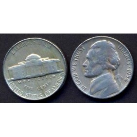 USA 5 Cents 1954 Jefferson