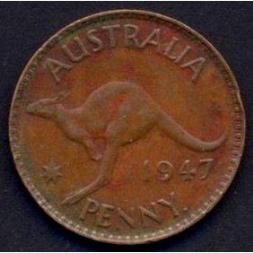 AUSTRALIA 1 Penny 1947 (p)