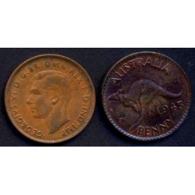 AUSTRALIA 1 Penny 1943 (p)
