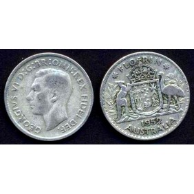 AUSTRALIA 1 Florin 1952 AG