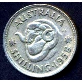 AUSTRALIA 1 Shilling 1958 AG