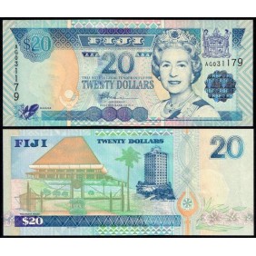 FIJI 20 Dollars 2002