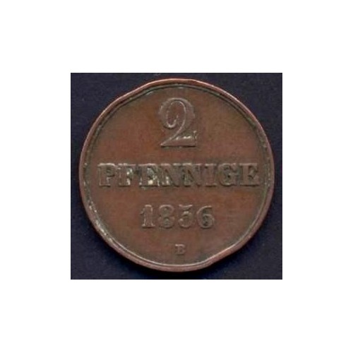 HANNOVER 2 Pfennige 1856 B