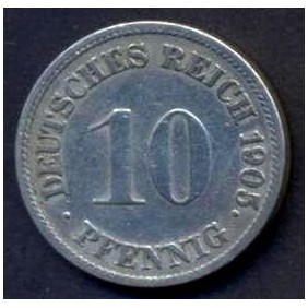 GERMANY EMPIRE 10 Pfennig...