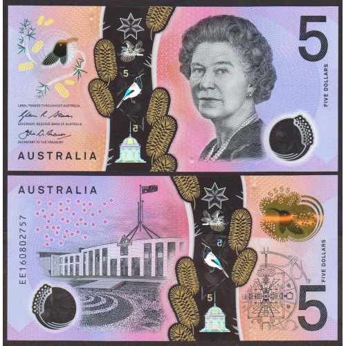 AUSTRALIA 5 Dollars 2016...