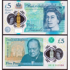 GREAT BRITAIN 5 Pounds 2015...