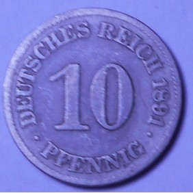 GERMANY EMPIRE 10 Pfennig...
