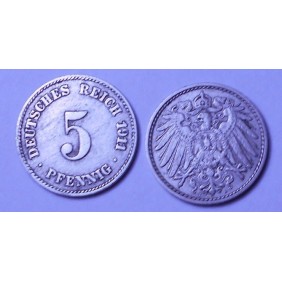 GERMANY EMPIRE 5 Pfennig...