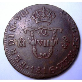 MEXICO 1/4 Real 1816...
