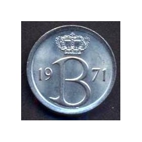 BELGIUM 25 Centimes 1971...