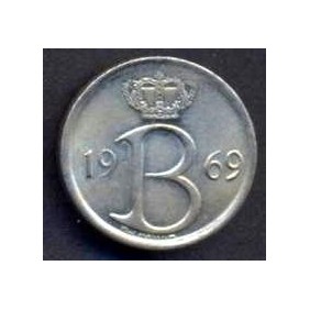 BELGIUM 25 Centimes 1969...