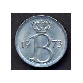 BELGIUM 25 Centimes 1973...