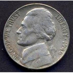 USA 5 Cents 1946 Jefferson